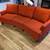 Red Conversation Sofa - Custom by Scott Directors Furniture 2 thumbnail
