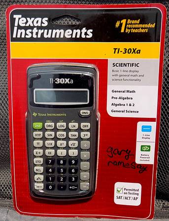 Texas Instruments TI30-xa Calculator 1