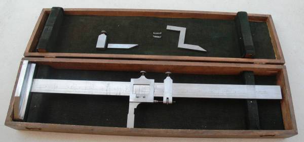 Vintage Antique McGrath St. Paul Metal Vernier Machinist Height Gauge 1