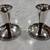 Pair Vintage Fisher Sterling Weighted 3 Inch Candlestick Holders model 807. 925  1 thumbnail