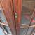 Antique Corner Small Glass shelf cabinet Dark wood 7 thumbnail