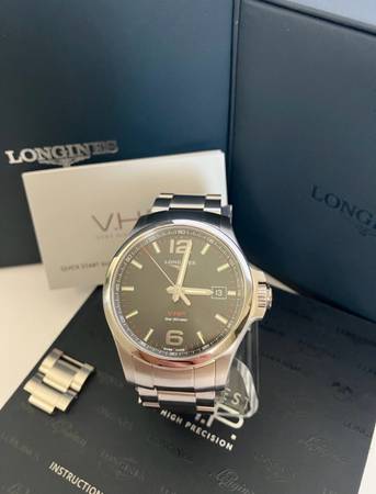 Longines Conquest V.H.P. 43mm Black Dial 1