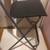 IKEA FRANKLIN BAR STOOL FOLDABLE BROWN BLACK SILVER 401.992.11 12 thumbnail