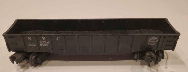 Lionel #6462 BLACK New York Central Gondola car black - 1
