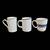 Dansk and Mainstay Set of 3 Blue and White Mugs 7 thumbnail