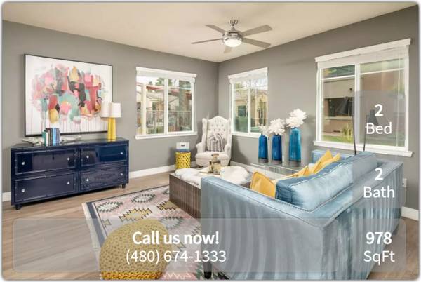 $2,020 / 2br - 978ft2 - Fantastic neighborhood! Great 2 bed, 2 bath, 978 Sq Ft! (Tempe)64024992590211121