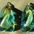 Murano Sommerso Art Glass Bookends 9 thumbnail