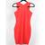 Red Bandage Dress Sleeveless Bodycon Crisscross Back Party Dress S 1 thumbnail