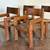 1970s solid pine dining chairs 1 thumbnail