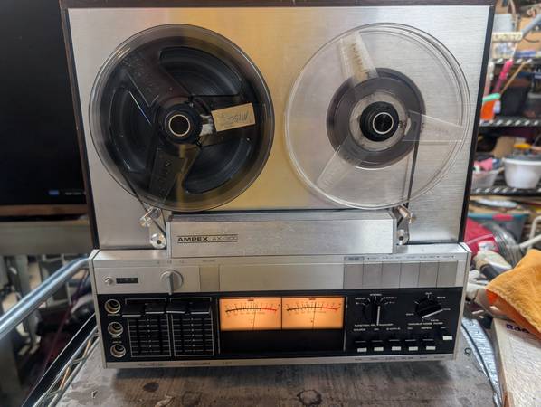 Ampex AX-300 auto reverse Reel to Reel with 12 tapes - $350 (Bristol)63441467014019120