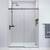 Frameless Shower Door 56.5-60in W x 78in H Black Hardware 2 thumbnail