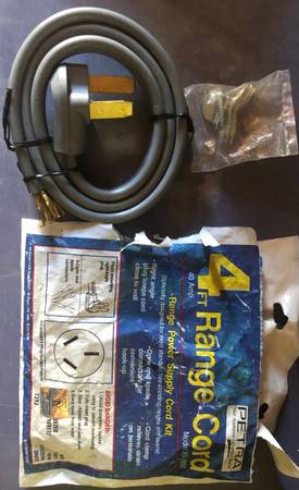 Range cord 4 foot  new/unused 1