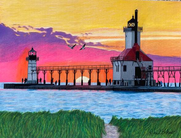 The St. Joseph Lighthouse-Original Painting 1