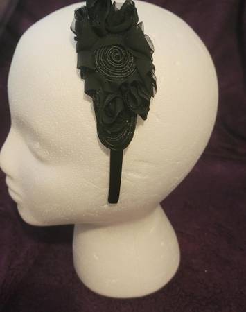 Black Flower Headband 1