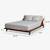 CB2 Drommen Acacia Wood Platform Queen Bed & Mattress 1 thumbnail