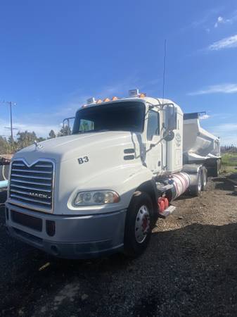 Mack Truck with  End Dump Trailer 1