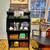 Antique Carved Oak Display Shelf Bookcase with a mirror 5 thumbnail