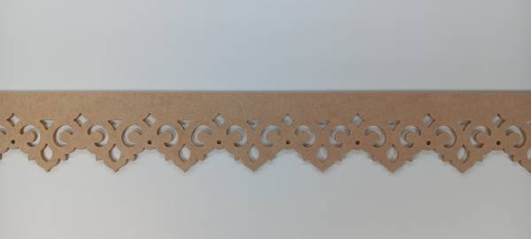 Scallops MDF molding Old Roman Scallop pattern 1