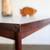 Vintage mid century modern square walnut + white laminate dining table 4 thumbnail