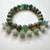 Green Tree Agate & Jade Healing One of a Kind Stretch Bracelet Size 7. 1 thumbnail