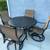 Luxury Patio Mallin 5 Piece Outdoor Dining Set w/Rocking & Swivel Chairs 1 thumbnail
