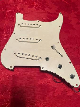 Loaded strat pick guard 1