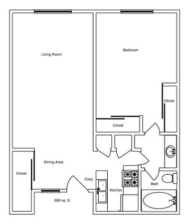 $975 / 688ft2 - $0 Admin Fee + $100 Off Monthly Rent + $250 Additional Off 1st Month (5951 Melody Lane Dallas, TX)63796257283587124