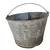 VINTAGE METAL ROUND BUCKET WITH HANDLE 1 thumbnail