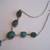 Necklace Southwestern Malachite and Sterling Silver gem stone gorgeous 5 thumbnail