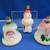 Mid Century Christmas Ornaments – Blown Glass, Indents, Milk Glass 1 thumbnail