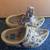 Set of 2 Vintage Junora Holland Dutch Yellow & Blue Wooden 6” Shoes 1 thumbnail