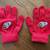 Cute Little Red Spaceship Themed Gloves for a Little Kid, Baby Rattle 1 thumbnail
