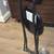 Black foldable stool with back 7 thumbnail