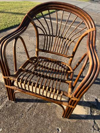 accent Rattan chair 1
