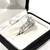 Brand new cubic zirconia, CZ diamonds set in a sterling silver wedding ring. Siz 2 thumbnail