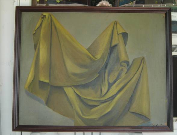 ~ OIL PAINTING: vintage painting, woodframe, 1