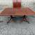 Mid 20th Century Vintage Regency Style Cross Banded Mahogany Dining Table With 2 1 thumbnail