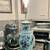 Beautiful Asian 3-Way White Porcelain and Floral lamp 36.5” 8 thumbnail