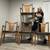 Set a 4 extra wide mid-century modern dining chairs DELIVERY 1 thumbnail