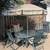 Patio Table and Chairs with Umbrella - Seats 6 1 thumbnail