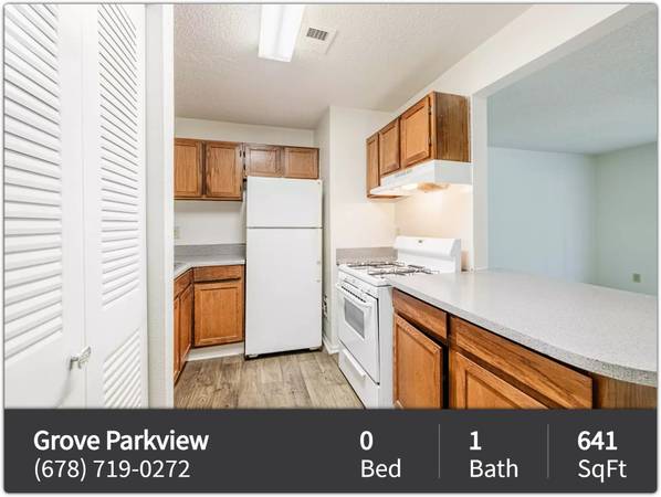 $1,229 / 641ft2 - You won't want to leave! Beautiful quiet community. Studio (Stone Mountain)63964128171267122
