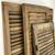 SET/4 Vintage Louvered Wood Shutters 2 thumbnail