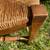 FOUR VINTAGE MATCHING WOOD CHAIRS WITH RUSH SEATS AND CARVED DEER 22 thumbnail