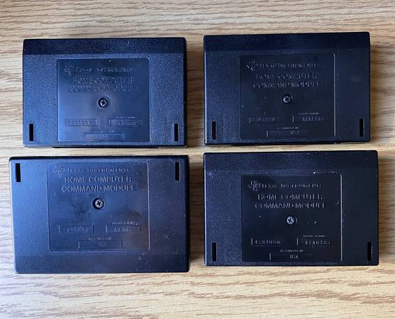 Texas Instruments Video Game Cartridges The Attack Parsec, Tombstone 1