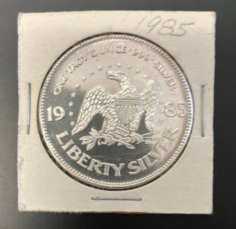 1985 A-Mark 999 Fine Silver Liberty Eagle Rounds 1