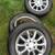 Studded 4 Nice Chrome Wheels & Good tires Cadillac / GM 17" NICE! 2 thumbnail