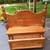 Beautiful solid black cherry bench with storage 2 thumbnail