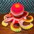 Crocheted Octopus Stuffed Animal Plushie Gift toy bright multicolored 4 thumbnail