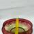 Bohemian Cranberry Glass Footed Bowl. 18 thumbnail