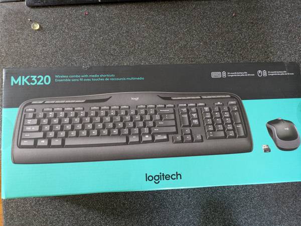 Logitech Wireless Keyboard and Mouse Combo black - New in Box 1